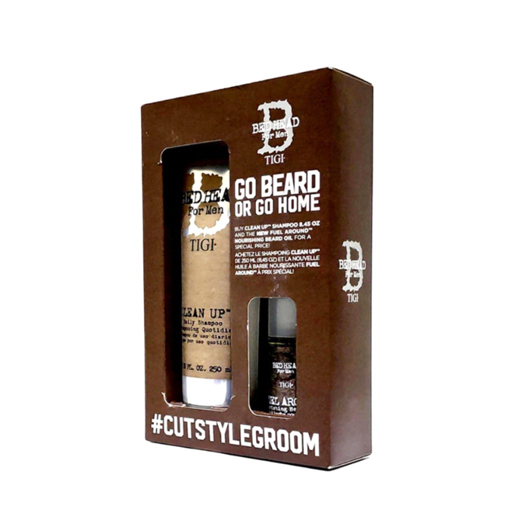 Bed Head for Men by TIGI Go Beard or Go Home Grooming Set